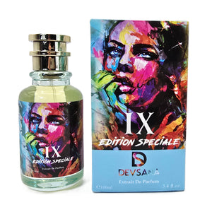 Back of DEVSANA IX Edition Spéciale box with fragrance notes and ingredients