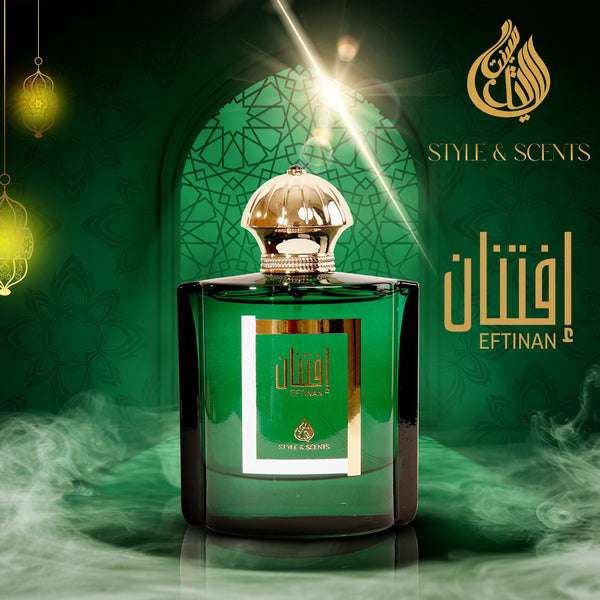 EFTINAN is a feminine fragrance featuring a combo of notes that create a complex yet captivating scent.