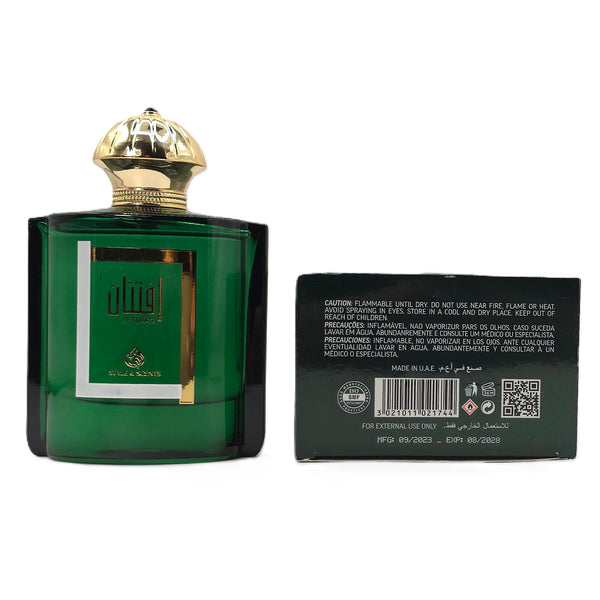 Back label with fragrance ingredients – EFTINAN 100ML perfume