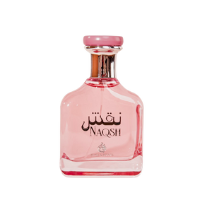 NAQSH is an amber floral fragrance for women with a potpourri of notes that create a rich, multifaceted scent experience.