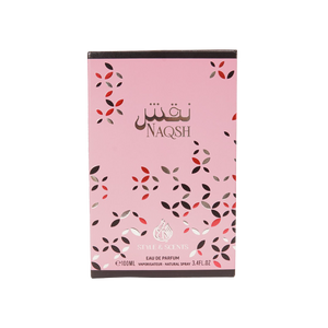 NAQSH is an amber floral fragrance for women with a potpourri of notes that create a rich, multifaceted scent experience.