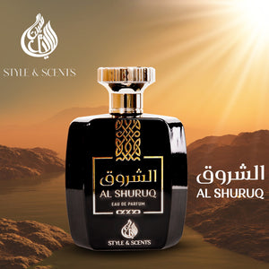 AL SHURUQ is a spicy fragrance designed for men that combines the warmth of spices with the sweetness of floral and woody notes.