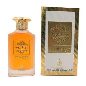 OUD AL AROOS Eau De Parfum – Oriental Oud Perfume for Men with Saffron, Nutmeg, Incense & Musk | 100ml, 15% Oil, 8 Hours 🖤 Signature scent for formal events and intimate moments – Made in UAE (MDO010)