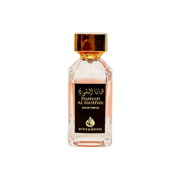 HANNAH AL NASHWA is a beautiful floral fragrance created for women. It starts with a spicy and floral bouquet of Orange Blossom and Bergamot.