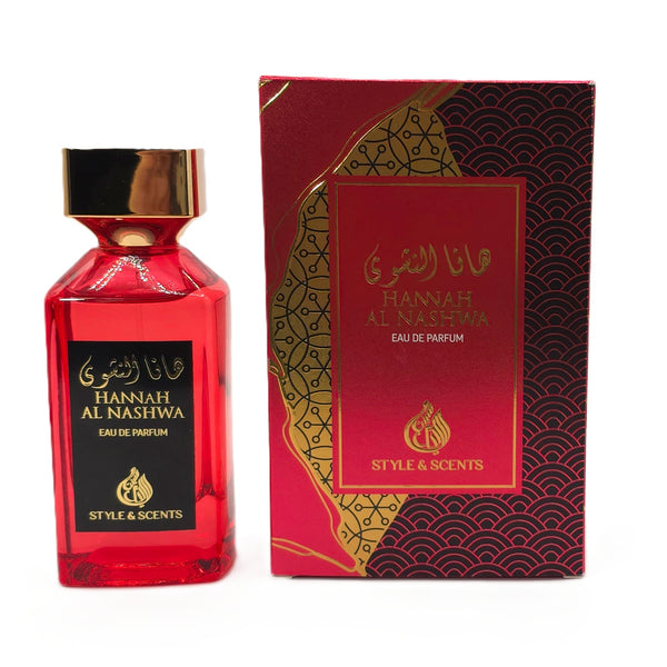 HANNAH AL NASHWA Perfume Bottle with Gold Cap – Style & Scents
