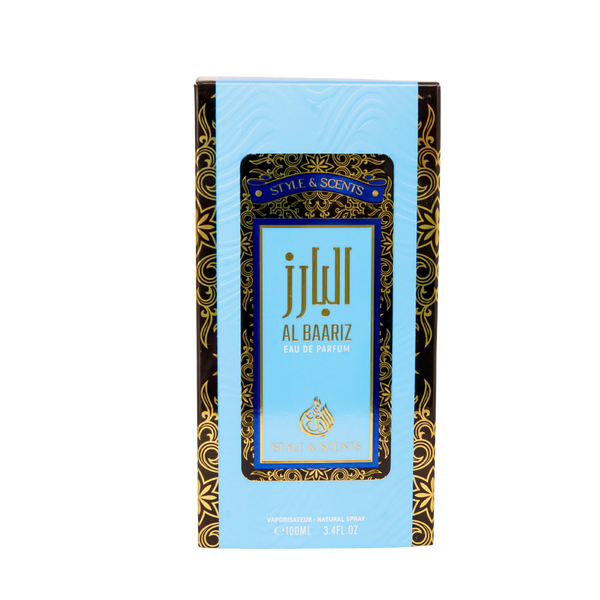 AL BAARIZ is a mesmerizing unisex fragrance that captures the essence of modernity and classy elegance.