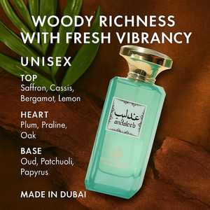 MDO015 Style & Scents ANDALEEB Unisex Eau De Parfum 100ML Amber Woody Fragrance