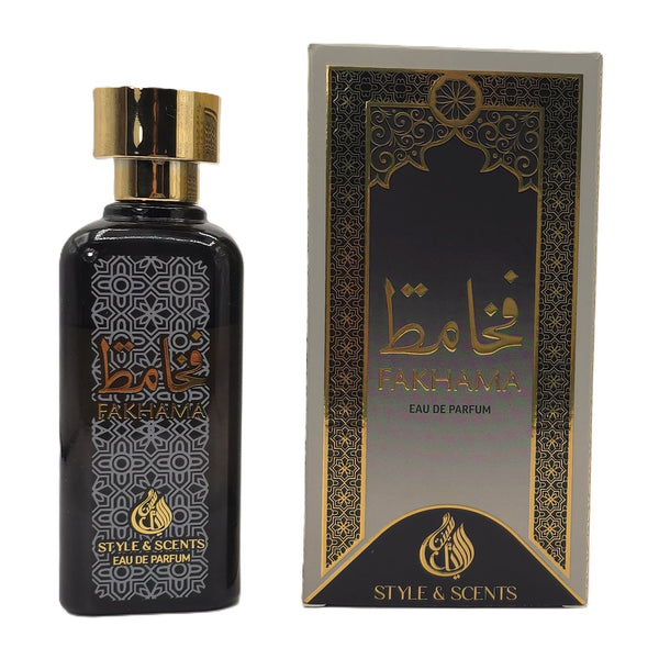 FAKHAMA Eau De Parfum – Unisex Bold & Warm Perfume with Tobacco Leaf, Spices, Tonka Bean, Vanilla & Oud | 100ml, 15% Oil, 8 Hours 🤝 Daring yet refined - perfect for any occasion – Made in UAE (MDO018)