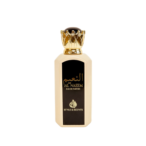 AL NAEEM is a woody and fresh fragrance compatible with men and women. This long lasting fragrance starts with the delicious and vibrant sweetness of Caramel, Bergamot and Oud.