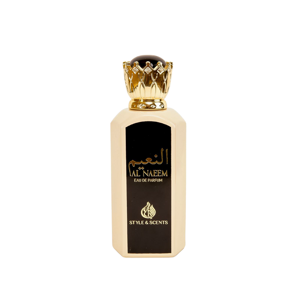 AL NAEEM is a woody and fresh fragrance compatible with men and women. This long lasting fragrance starts with the delicious and vibrant sweetness of Caramel, Bergamot and Oud.