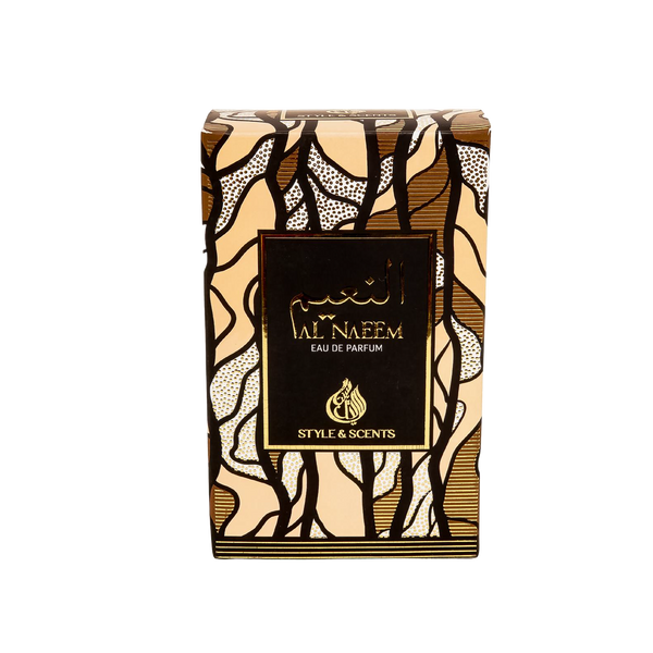 AL NAEEM is a woody and fresh fragrance compatible with men and women. This long lasting fragrance starts with the delicious and vibrant sweetness of Caramel, Bergamot and Oud.