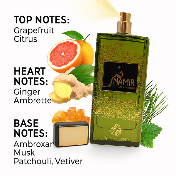 MDO008 NAMIR Eau De Parfum – Citrus Aromatic Fragrance for Men (100ml)