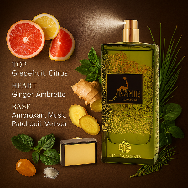 MDO008 NAMIR Eau De Parfum – Citrus Aromatic Fragrance for Men (100ml)