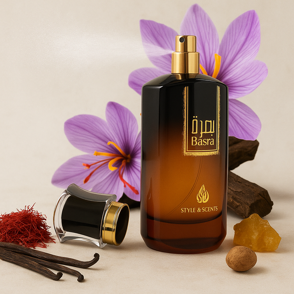 MDO011 Style & Scents BASRA Eau De Parfum for Men Woody, Spicy, Oud, Long-Lasting Luxury Fragrance – 100ML Made in UAE