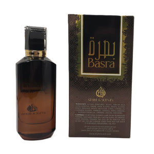 BASRA Eau De Parfum – Bold Men’s Perfume with Cambodian Oud, Nutmeg, Geranium & Vanilla | 100ml, 15% Oil, 8 Hours 🕴️ Ideal for evening wear, special dates & formal settings – Made in UAE (MDO011)