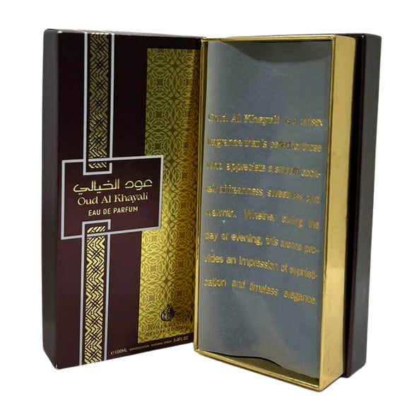 OUD AL KHAYALI Eau De Parfum – Unisex Warm & Fresh Perfume with Citrus, Turkish Honey, Geranium, Amber & Madagascar Vanilla | 100ml, 20% Oil, 6 – 8 Hours 👥 Ideal for both daytime charm and evening elegance – Made in UAE (MDO014)
