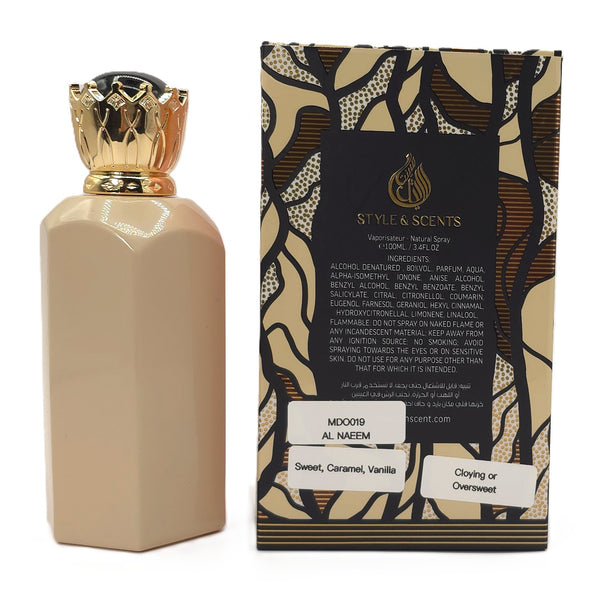 Style & Scents Maison de Orient MDO019 AL NAEEM Unisex Eau de Parfum – 100ML | Sweet Oud, Caramel, Vanilla | Long-Lasting Oriental Fragrance | Gender-Neutral Luxury Scent | Gift for Him & Her | Made in Dubai | Sold by Much Better Perfume USA from New York